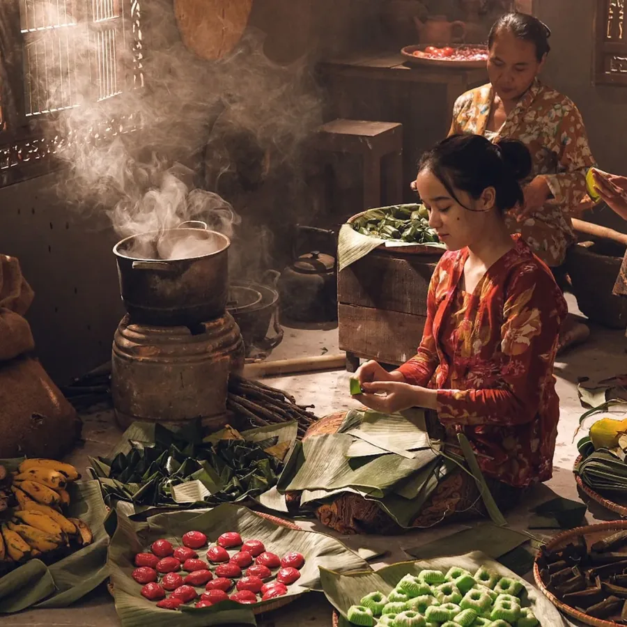 Bàn ăn tại Nguyễn Văn Vũ